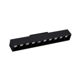 Nova Luce Este - Leuchte für Magnetprofilsystem - 26,9 x 3,5 x 5,1 cm - 15W LED inkl. - schwarz - weiße Lichtfarbe