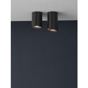 Nova Luce Loyd - Aufbaustrahler - Ø 6 x 10 cm - schwarz