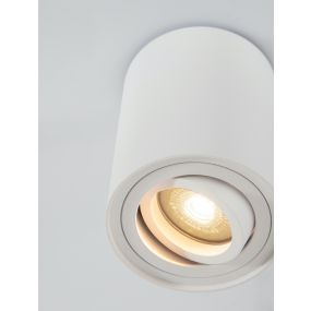 Nova Luce Ulty - Aufbaustrahler - Ø 8,5 x 11,5 cm - weiß
