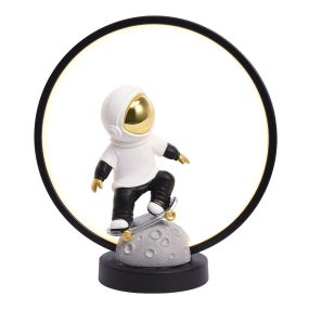 Zuma Line Skater Astronaut - Tischleuchte - Ø 30 x 33 cm - 2W LED inkl. - schwarz