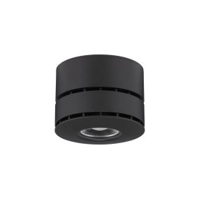 Nova Luce Lot - Aufbaustrahler - Ø 10 x 7 cm - 15W LED inkl. - schwarz