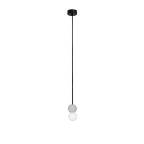 Nova Luce Zero - Hängelampe - Ø 8 x 115 cm - grau