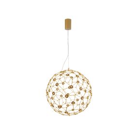 Nova Luce Sole - Hängeleuchte - Ø 40 x 250 cm - 21,6W LED inkl. - gold