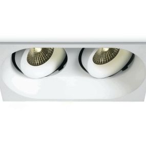 ONE Light COB Outdoor/Badezimmer - Einbaustrahler - 168 x 90 mm, 160 x 83 mm Einbaumaß - 7W dimmbare LED inkl. - IP54 - weiß