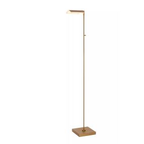 Lucide Aaron - Stehleuchte - 20 x 20 x 134 cm - 10W dimmbar bis warm LED inkl - Messing