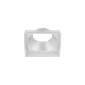 Nova Luce Wall Washer - quadratische Abdeckung für Einbaustrahler - matt silber