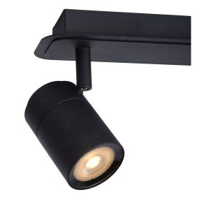 Lucide Lennert - Aufbaustrahler 3L - 40 x 7 x 12,5 cm - 3 x 5W dimmbare LED inkl. - IP44 - schwarz