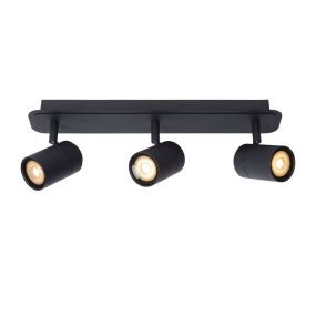Lucide Lennert - Aufbaustrahler 3L - 40 x 7 x 12,5 cm - 3 x 5W dimmbare LED inkl. - IP44 - schwarz