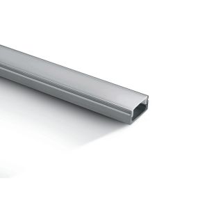 ONE Lichtprofil mit Diffusor - 200 cm - Aluminium und Opal