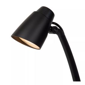 Lucide Ludo - Schreibtischlampe - 15.6 x 19.1 x 40.2 cm - 4.5W LED inkl - schwarz