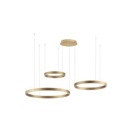 Nova Luce Elowen - Hängelampe - 148 x 250 x 106 cm - 181W dimmbar LED inkl. - gebürstetes gold