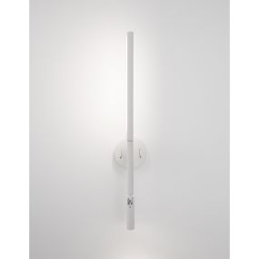 Nova Luce Handy - Wandleuchte mit Schalter - 13,6 x 2 x 55 cm - 6W + 3W LED inkl. - sandweiß