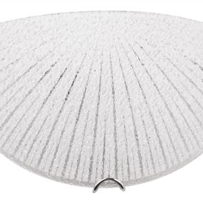 Nova Luce Shell - Wandleuchte - 30 x 8 x 15 cm - weiß und chrom
