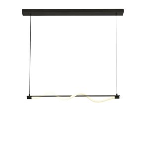 Searchlight Serpent - Pendelleuchte - 101 x 122 cm - 15W dimmbare LED inkl - schwarz und opal