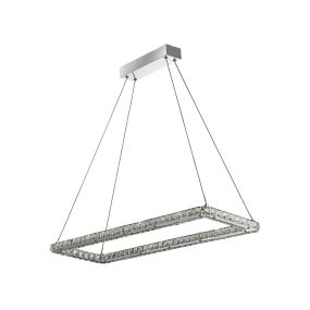 Searchlight Clover - Hängeleuchte - 80 x 26 x 120 cm - 30W LED inkl - Chrom