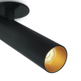 ONE Light COB Cylinders - Aufbaustrahler 1L - Ø 6,5 x 15,5 cm - 12W dimmbare LED inkl. - schwarz