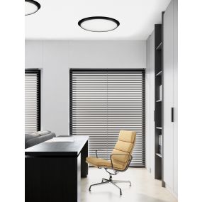 Nova Luce Perfect Profile Trimless - Einbaustrahler - Ø 600 mm, 670 mm Einbaumaß - 40W dimmbare LED inkl. - 3000K - schwarz