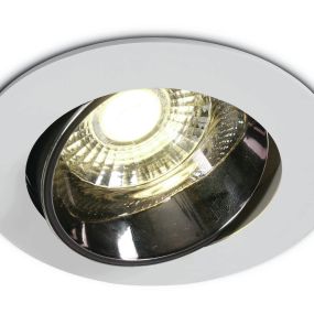 ONE Light Dark Mirror Reflector - Einbaustrahler - Ø 95 mm, Ø 85 mm Einbaumaß - inkl. 10W LED - weiß