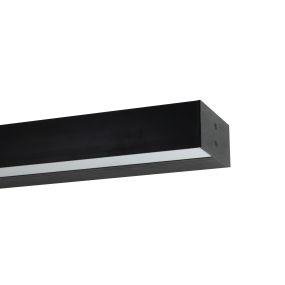 Leuchtenkönig Wall Line – Wandleuchte – Profil 3,3 x 7 cm – 19,2W LED pro Meter – schwarz – IP20
