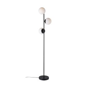 Nordlux Lilly - Stehleuchte - Ø 23 x 150 cm - schwarz und opalweiß