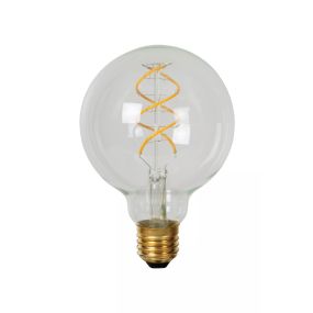 Lucide LED Glühbirne - Ø 9,5 x 13,8 cm - E27 - 4,9W dimmbar - 2700K - transparent