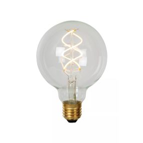 Lucide LED-Glühlampe - Ø 12,5 x 17,5 cm - E27 - 5W dimmbar - 2700K - transparent
