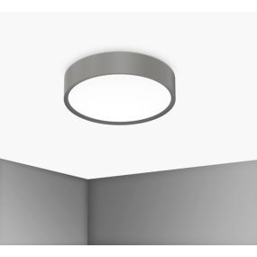 Century Italia Blanca Luxe - Deckenleuchte - Ø 30 x 7 cm - 17W LED inkl. - grau