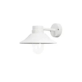 Konstsmide Vega - Wandleuchte für Außen - 29 x 36 x 26,5 cm - IP54 - weiß