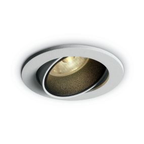 ONE Light Interchangable Rings - Einbaustrahler - Ø 85 mm, Ø 76 mm Einbaugröße - 7W dimmbare LED inkl. - weiß