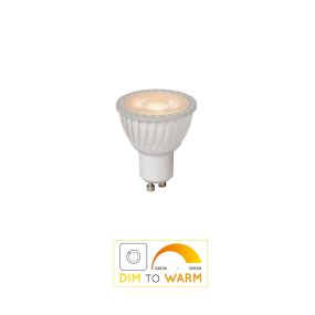 Leuchtenkönig LED-Strahler - dimmen bis warm - Ø 5 x 5,5 cm - GU10 - 5W dimmbar - 3000K bis 2200K - weiß