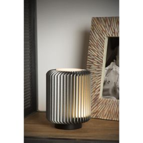 Lucide Turbin - Tischleuchte - Ø 10,6 x 13,7 cm - 5W LED inkl. - grau