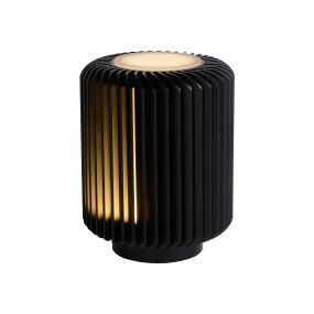 Lucide Turbin - Tischleuchte - Ø 10,6 x 13,7 cm - 5W LED inkl. - schwarz
