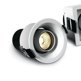 ONE Light Moving Inner Cylinder Range - Einbaustrahler - Ø 63 mm, Ø 55 mm Einbaumaß - inkl. 6W LED - weiß