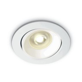 ONE Light Round Retro Range GU10 - Einbaustrahler - Ø 82 mm, Ø 72 mm Einbaumaß - weiß