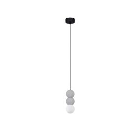 Nova Luce Zero - Hängelampe - Ø 8 x 115 cm - grau