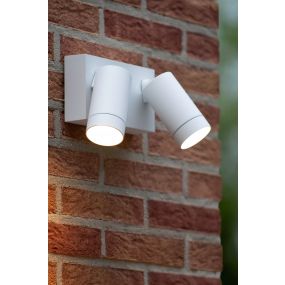 Lucide Taylor - Außenwandleuchte mit Sensor - 18 x 10 x 15,6 cm - IP44 - weiß