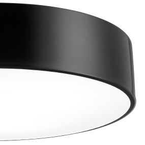 Nova Luce Finezza - Deckenleuchte - Ø 45 x 11 cm - schwarz