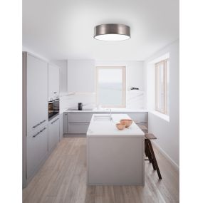 Nova Luce Finezza - Deckenleuchte - Ø 45 x 11 cm - dunkelgrau