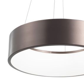 Nova Luce Rando - Pendelleuchte - Ø 45 x 120 cm - 32W dimmbare LED inkl. - dunkelgrau