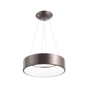 Nova Luce Rando - Pendelleuchte - Ø 45 x 120 cm - 32W dimmbare LED inkl. - dunkelgrau