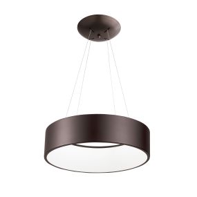 Nova Luce Rando - Pendelleuchte - Ø 45 x 120 cm - 32W dimmbare LED inkl - kaffeebraun