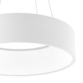 Nova Luce Rando - Pendelleuchte - Ø 45 x 120 cm - 32W dimmbare LED inkl - weiß