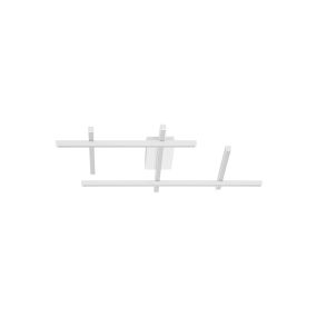 Nova Luce Pace - Hängelampe - 80 x 8 x 62 cm - 63W dimmbar LED inkl. - Sand Weiß