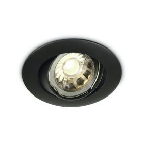 ONE Light Classic GU10 - Einbaustrahler - Ø 85 mm, Ø 75 mm Einbaumaß - schwarz