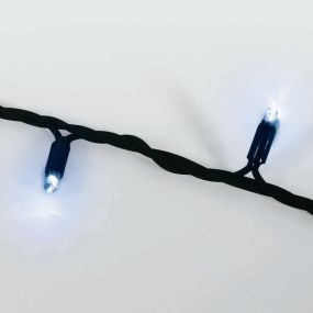 ONE Light Dekorative Lichtsterne - blinkende Lichter - 1000 cm - 100 Stück - IP54 - schwarz - blaue Lichtfarbe