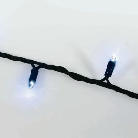 ONE Light Dekorative Lichtsterne - blinkende Lichter - 1000 cm - 100 Stück - IP54 - schwarz - blaue Lichtfarbe