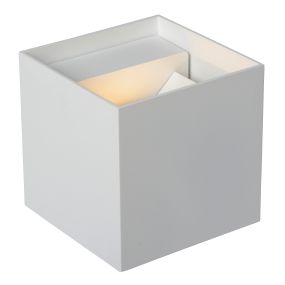 Lucide Axi - Wandleuchte mit 2 verstellbaren Strahlen - 10 x 10 x 10 cm - 6W LED inkl - weiß