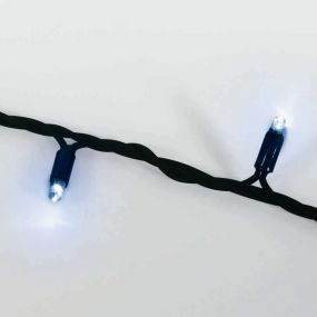 ONE Light Dekorative Lichtsterne - festliche Lichter - 1000 cm - 100 Stück - IP54 - schwarz - blaue Lichtfarbe