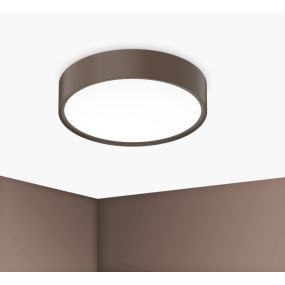 Century Italia Blanca Luxe - Deckenleuchte - Ø 40 x 7 cm - 24W LED inkl. - Kaffee