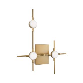 Nova Luce Atomo - Wandleuchte - 31 x 3,5 x 40 cm - 3 x 2,4W LED inkl. - gold